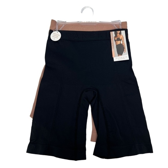 NWT DANSKIN Women’s Shapewear Sz Small Multi Colors Pkg/2 Shaping Thigh Slimmers - Picture 1 of 8